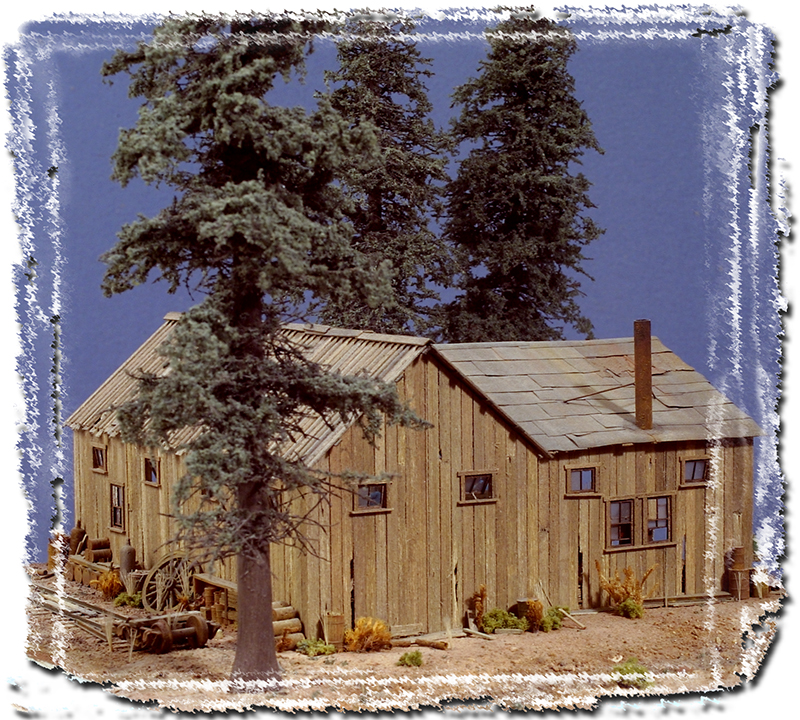 HO Scale Logging and Tractor Repair Shed